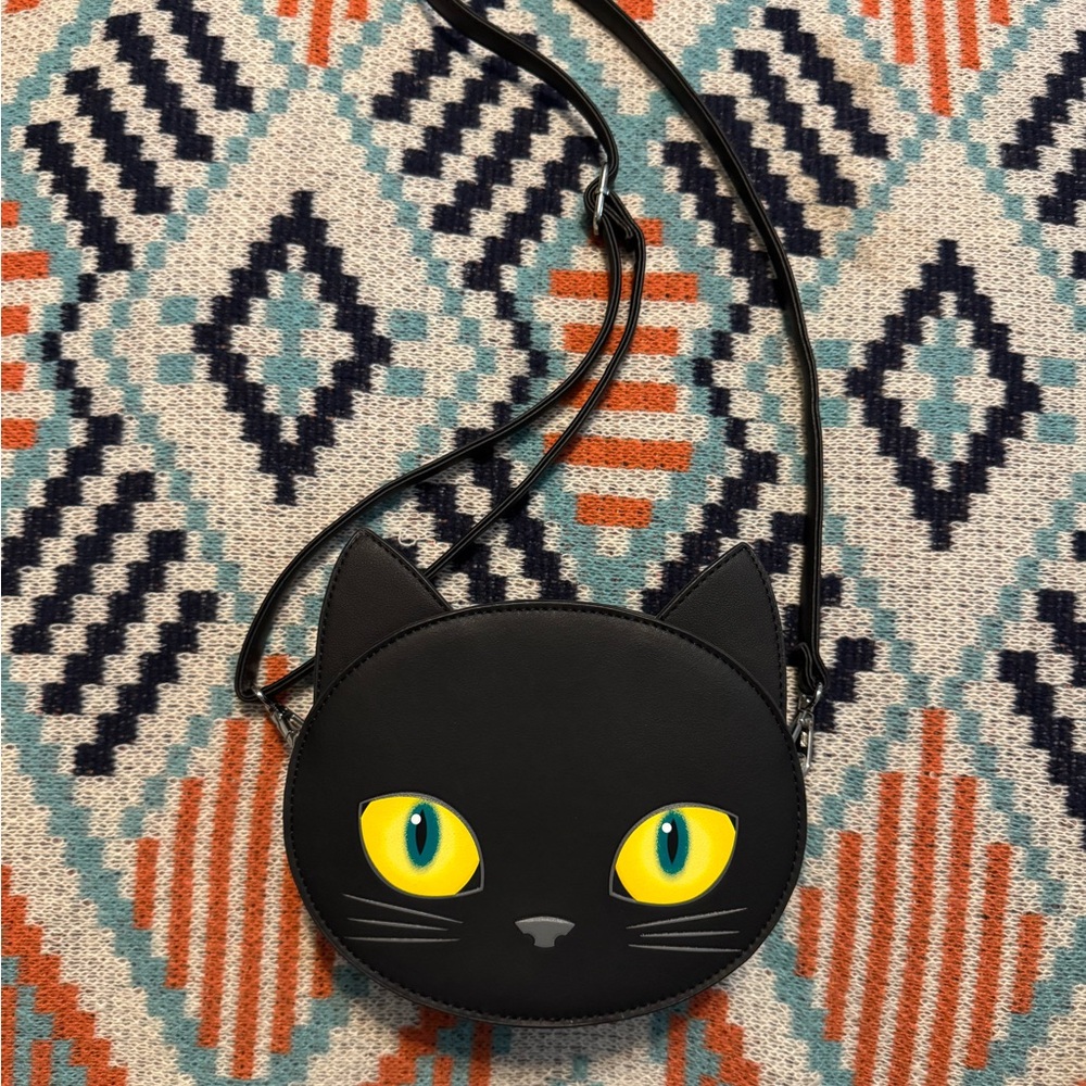Mad Engine Black Cat Crossbody Bag